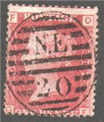 Great Britain Scott 33 Used Plate 82 - OF